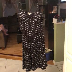 Black and white polka dot American eagle dress